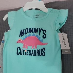 NWT Carter's 2-Piece Dinosaur Set
